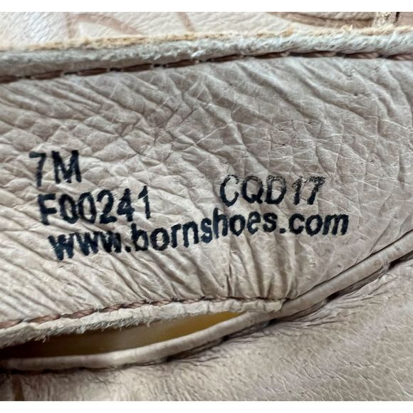 Born sandals 7 womens amelie leather thongs natural brown flip flop shoes - Picture 8 of 8